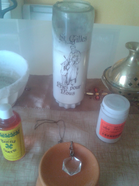 les ustensiles du rituel de protection